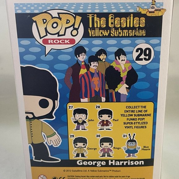 The Beatles George Harrison #29 Funko pop! Vinyl Figure With Protector - Picture 4 of 5